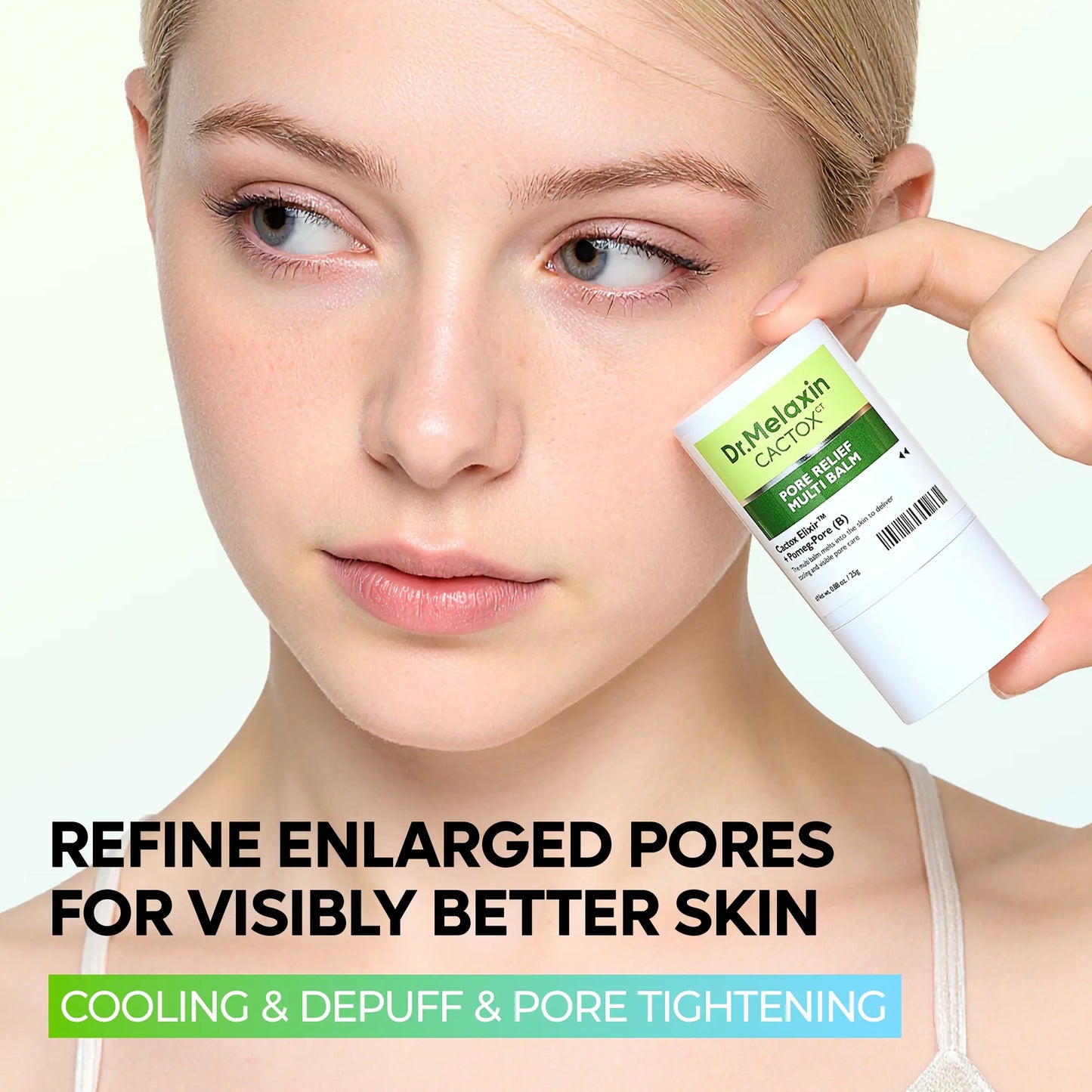 [Dr.Melaxin Official] Cactox & Collagen Multi Pore Firming Duo with Cactus Cooling & Eye Care Stick for Visible Pore Refining and Skin Repair