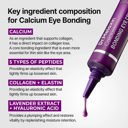 [Dr.Melaxin Official] Calcium Bonding Eye Cream Formulated for Sunken Under-Eyes, Sagging Eye Bags, and Fine Lines