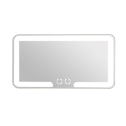 Car Sun Visor Makeup Mirror, LED Touch Screen Adjustable Brightness Auto Interior Makeup HD Mirror, Rechargeable Vanity Mirror,Girly Car Accessories,Car Stuff