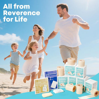 LIFARA Hydrocolloid Roll for Wound Care - Cut-To-Size, Extra Large Hydrocolloid Patch Bandages with Self-Adhesive, Ultra Absorbent, Flexible & Waterproof, First Aid Kit Essential (2In*16Ft, 11.8Mil/ 0.3Mm Thickness)) Healthcare Acne Pimple Patch Bandaids