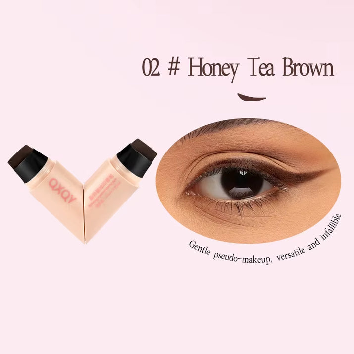 QXQY Easy Stamp Wing Eyeliner Pen - Dual Ended (Stamp + Pencil), Waterproof, Quick Dry, All Day Wear, Foolproof Application, Mus