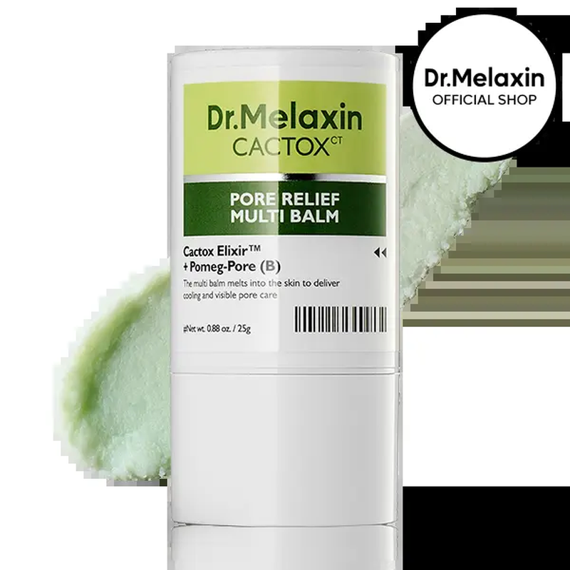 [Dr.Melaxin Official] CACTOX PORE RELIEF MULTI BALM with Cactus Cooling Reduce Puffiness & Pore Tightening for Visible Pore Care Skin Repair